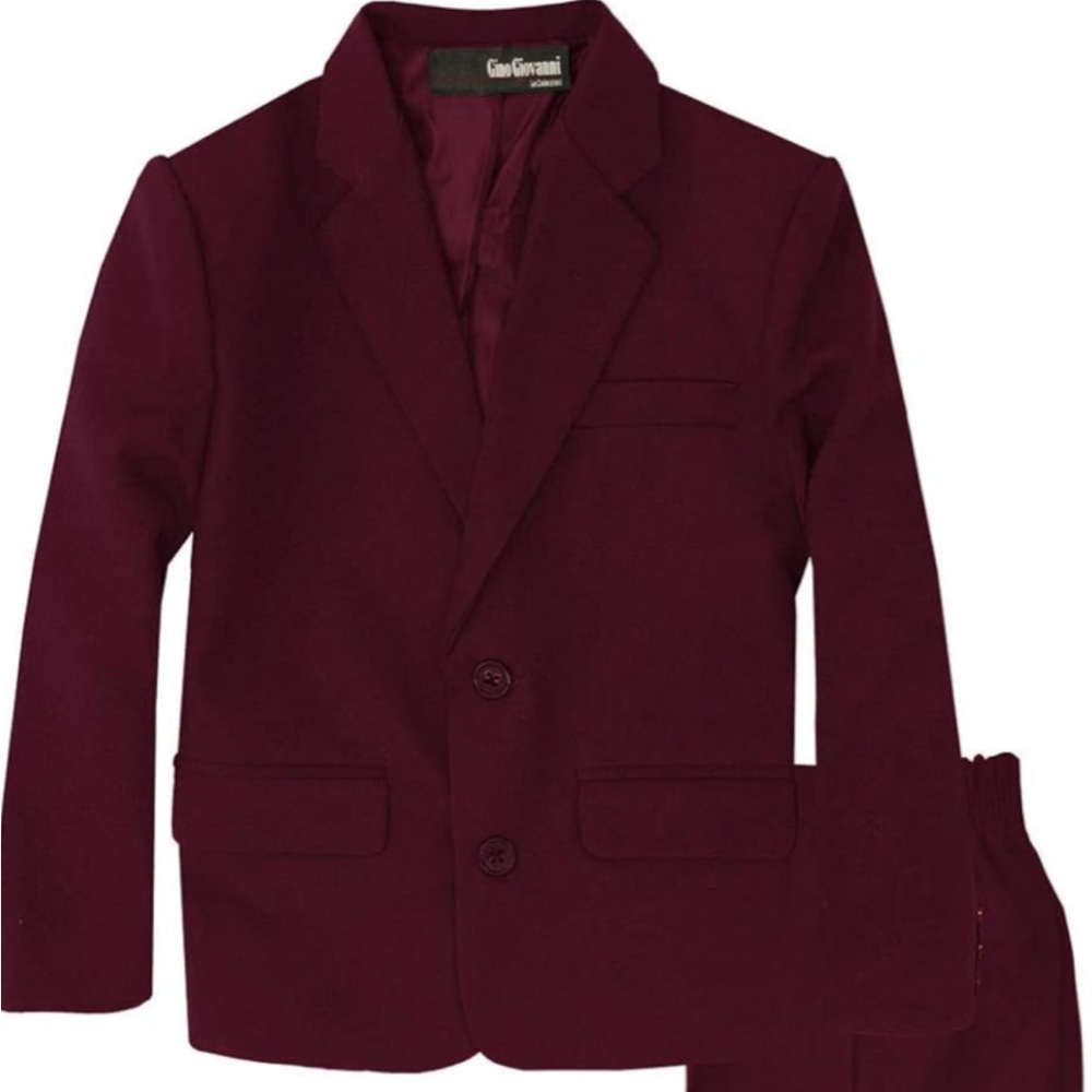Boys maroon suit